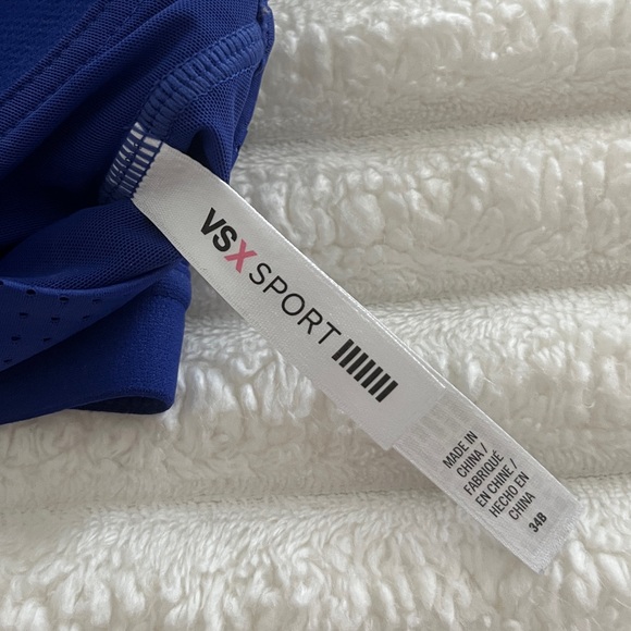 Victoria's Secret VSX SPORT Blue Strappy Sports Bra 34B - Picture 8 of 10